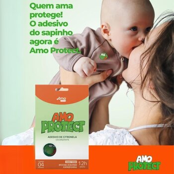 Amo Protect adesivo de citronela com 8 unidades - Babydeas