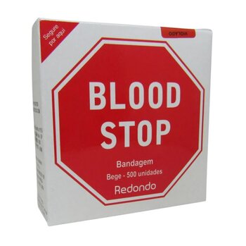 Curativo Redondo Antisséptico Blood Stop c/ 500un - AMP