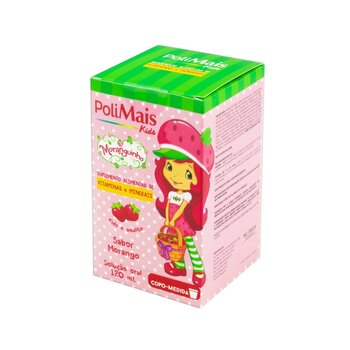 Suplemento Vitaminas e Minerais Polimais Kids Moranguinho 120ml - Nutriex