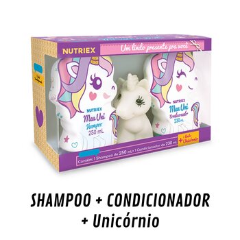 Kit Meu Uni (Shampoo 250ml + Condicionador 230 ml + Unicórnio) - Nutriex