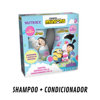 Kit Minions Agnes (Shampoo 250ml + Condicionador 230 ml) - Nutriex