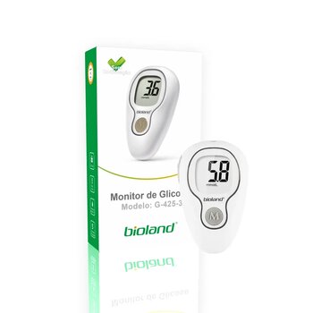 Kit Medidor De Glicose G-425 Completo com 25 tiras - Bioland