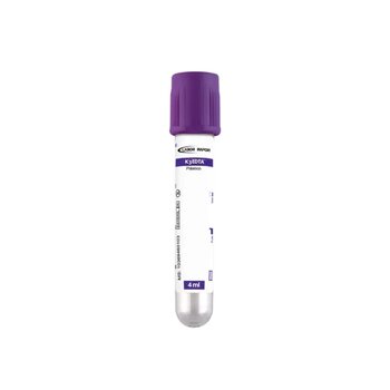 Tubo Para Coleta de Sangue à Vácuo 4,0ml Plástico c/ EDTA C/ 100 - Labor Import