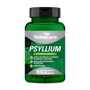 PSYLLIUM - 60 Cápsulas - 500 mg - Take Care