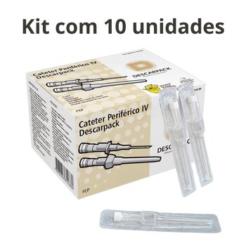 Cateter Intravenoso Várias Medidas - Kit com 10 - Descarpack