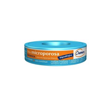 Fita Microporosa 1,2cm x 4,5m Branco - Cremer