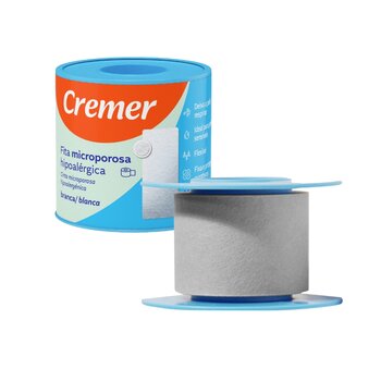 Fita Microporosa 5,0cm x 4,5m Branco - Cremer