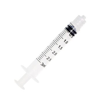 Seringa Descartável s/ Ag. 3ml Luer Lock c/100 - Descarpack