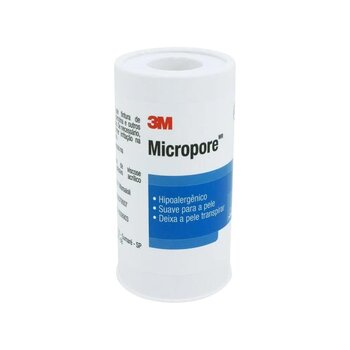 Fita Adesiva Micropore 100mm x 10m Branco - 3m