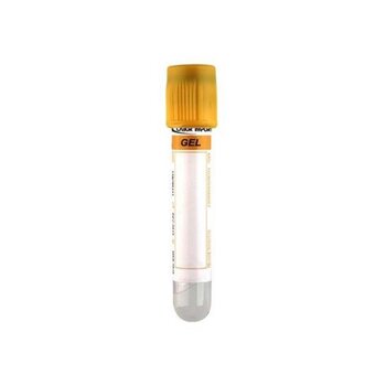 Tubo Para Coleta de Sangue à Vácuo 5ml Vidro Gel Separador C/ 100 - Labor Import