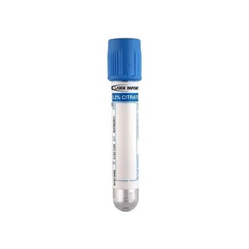 Tubo Para Coleta de Sangue à Vácuo 3,6ml Vidro Citrato de Sódio 3,2% C/ 100 - Labor Import