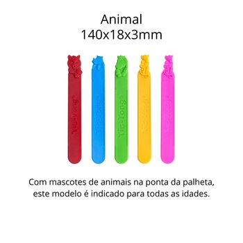 Abaixador de Língua Tic-Tong com Aroma e Sabor - Modelo Animal - Agaplastic