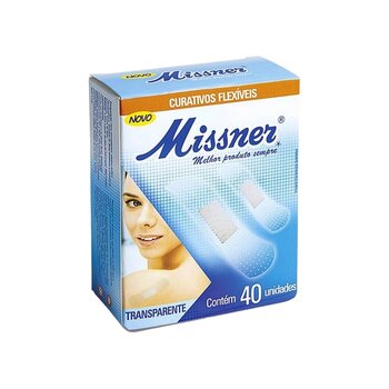 Curativos Flexíveis Transparente cx c/ 40 un - Missner