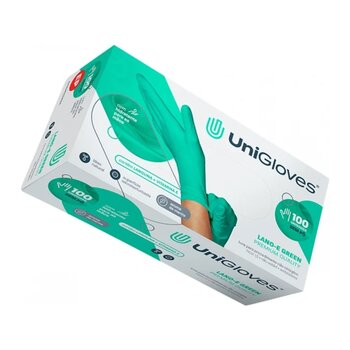 Luva de Procedimento Látex Lano-E Green c/ 100 - Unigloves