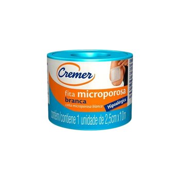 Fita Microporosa 2,5cm x 10m Branco - Cremer