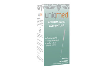 Agulha para acupuntura cx c/100 - Uniqmed