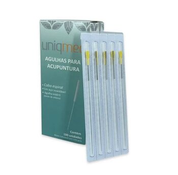 Agulha para acupuntura cx c/100 - Uniqmed