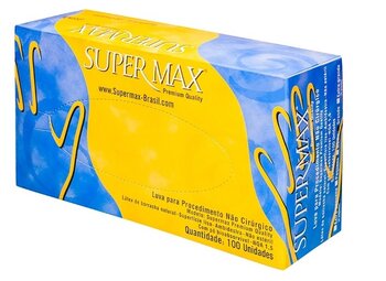 Luva de Látex Premium Quality Com Pó -  Supermax