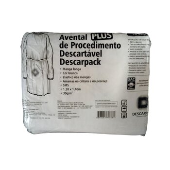 Avental de Procedimento Plus Gr30 C/10 - Descarpack