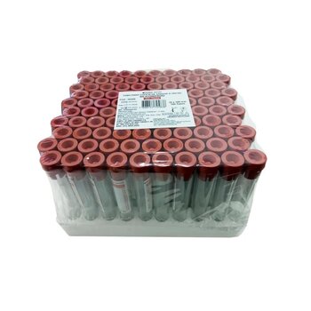 Tubo Para Coleta de Sangue à Vácuo 10ml Plástico C/ 100 - Labor Import