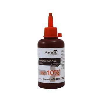 Iodopolividona Solução Aquosa 10% 100ml - Vic Pharma