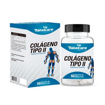 Colágeno Tipo II 60 Cápsulas 500 Mg - Take Care