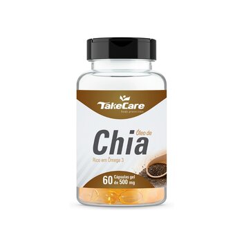 Óleo de Chia 60 Cápsulas 500mg - Take Care