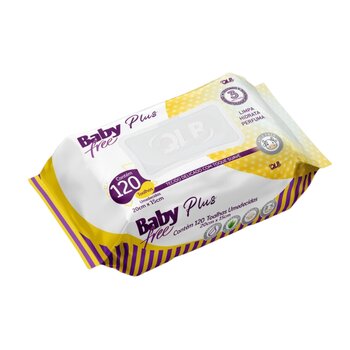 Toalhas Umedecidas Baby Free Plus Pct c/120 - QLB