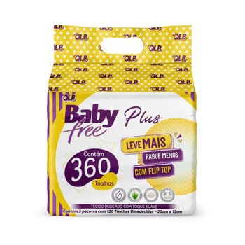 Toalhas Umedecidas Baby Free Plus Pct c/360 - QLB