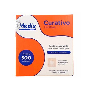 Curativo Absorvente Adesivo Hipo-alérgico c/ 500un - Medix