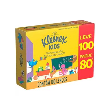 Lenços Duplos Descartáveis cx c/ 100 - Kleenex